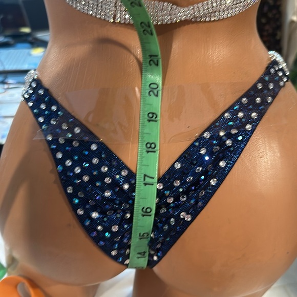 Npc wellness Bikini competition suit handmade size 36B  SM/MED  BOTTOM - Picture 7 of 8